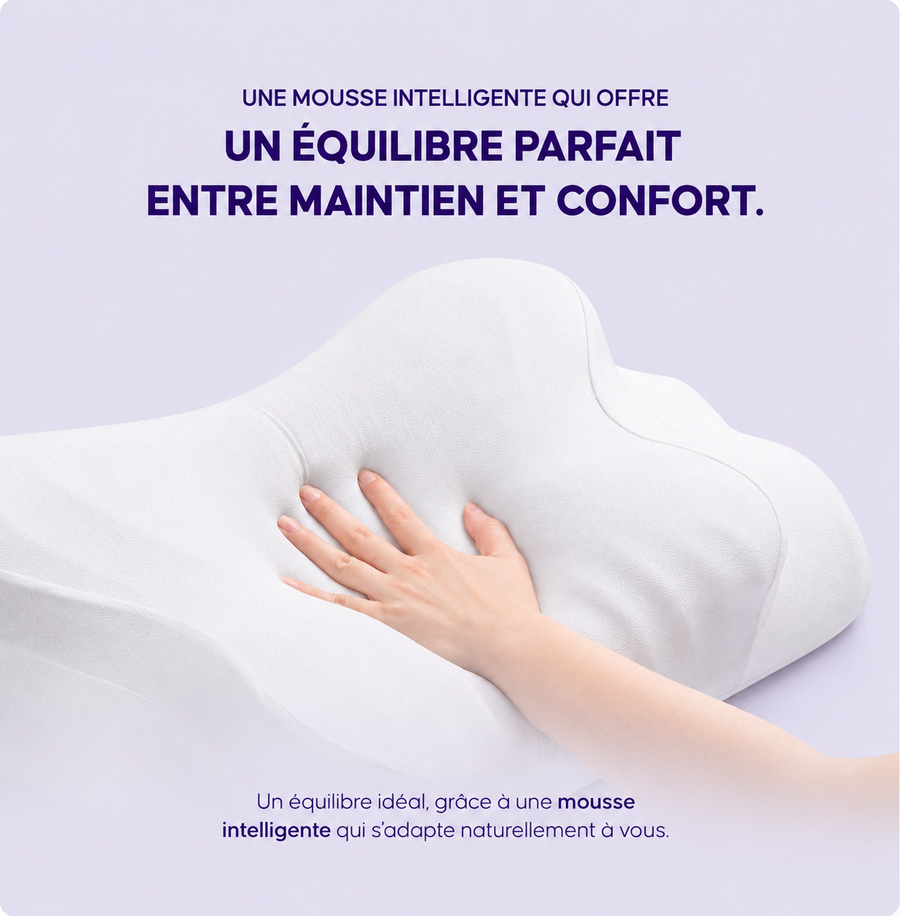 Oreiller koma CloudForm sur un lit