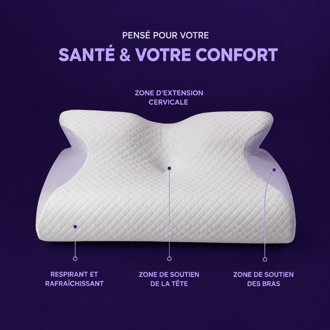 Oreiller Ergonomique à Mémoire de Forme CloudAlign