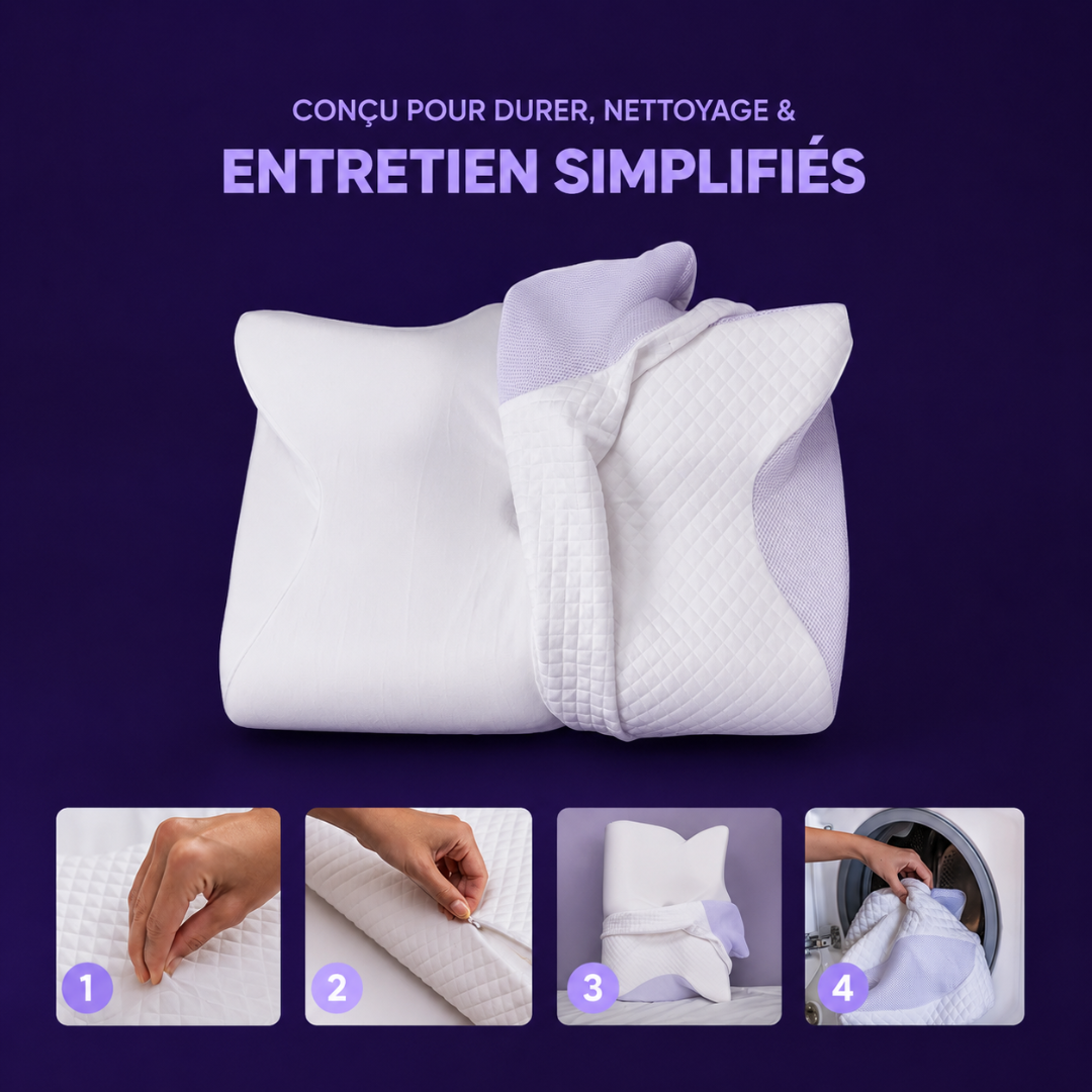 Oreiller CloudAlign soutien des cervicales pour un sommeil aligné